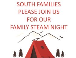 South Elementary Family STEAM Night announcement